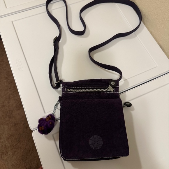 Kipling Small Beautiful Eggplant Purple Crossbody Bag - Picture 2 of 9